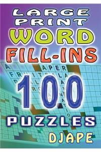 Large Print Word Fill-ins