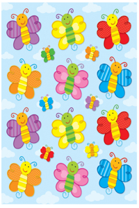 Butterflies Shape Stickers