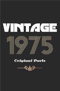 Retro Birthday - Vintage 1975 Notebook Original Parts Gift
