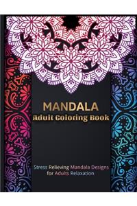 MANDALA Adult Coloring Book