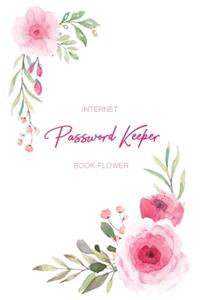 Internet Password Keeper Book Flower