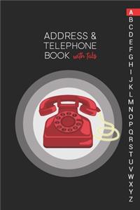 Address & Telephone Book with tabs
