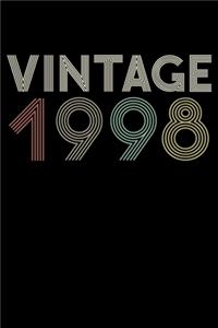 Vintage 1998 Notebook 22th Birthday Gift