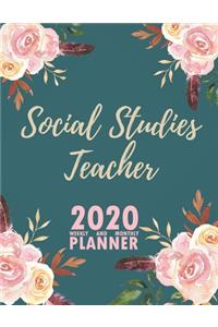Social Studies Teacher 2020 Weekly and Monthly Planner