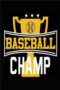 2020 Weekly Planner Sports Theme Baseball Champ 134 Pages