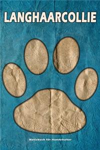 Langhaarcollie Notizbuch für Hundehalter