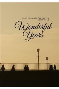 2020 Planner Weekly and Monthly Wonderful Years