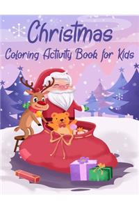 Christmas Coloring Activity Book For Kids