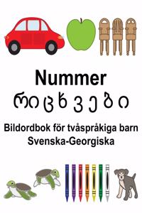 Svenska-Georgiska Nummer/რიცხვები Bildordbok för tvåspråkiga barn