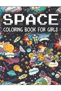 Space Coloring Book For Girls