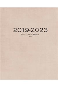 2019-2023 Beige Five Year Planner