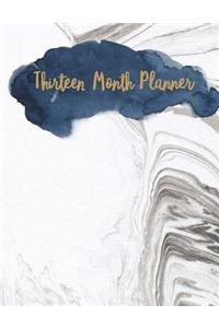 Thirteen Month Planner