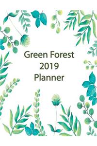 Green Forest 2019 Planner