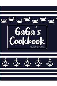 Gaga's Cookbook Nautical Navy Edition