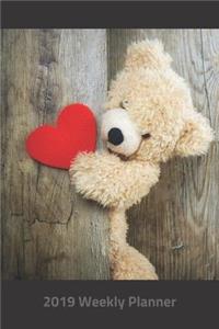 Plan on It 2019 Weekly Calendar Planner - Teddy Bear Love
