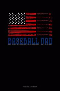 Baseball Dad American Flag