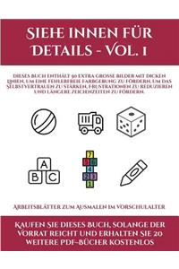 Arbeitsblätter zum Ausmalen im Vorschulalter ((Siehe innen für Details - Vol. 1)