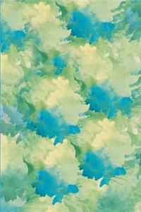 Journal: Watercolor Abstract (Blue and Yellow) 6x9 - Lined Journal - Writing Journal with Blank Lined Pages