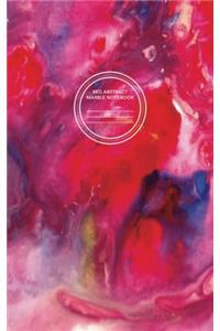 Red Abstract Marble Notebook