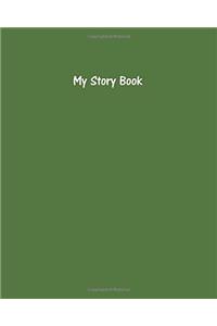 My Story Book Create Your Own Picture Book With Olive Green Cover