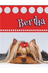 Bertha: Personalized Address Book, Large Print, 8 1/2 X 11