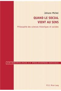 Quand Le Social Vient Au Sens