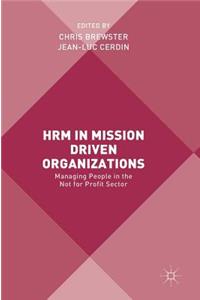 Hrm in Mission Driven Organizations