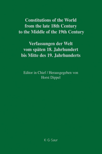 Constitutional Documents of Austria, Hungary and Liechtenstein 1791-1849