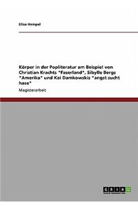 Körper in der Popliteratur am Beispiel von Christian Krachts 