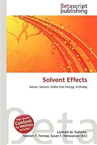 Solvent Effects