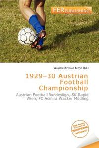 1929-30 Austrian Football Championship
