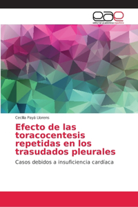 Efecto de las toracocentesis repetidas en los trasudados pleurales