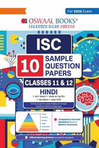 Oswaal ISC | 10 Sample Question Papers | Classes 11 & 12 | Hindi (For 2025 Exam)