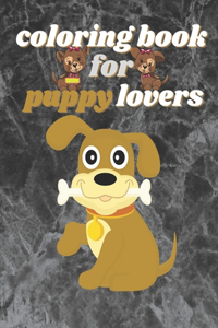 coloring book for puppy lovers