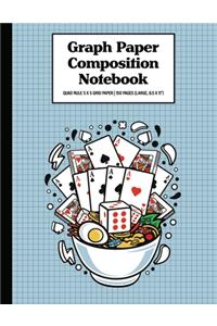 Graph Paper Composition Notebook Quad Rule 5x5 Grid Paper - 150 Sheets (Large, 8.5 x 11