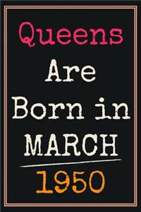 Queens Are Born In March 1950 Notebook
