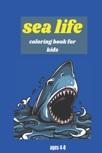 sea life coloring book for kids ages 4-8