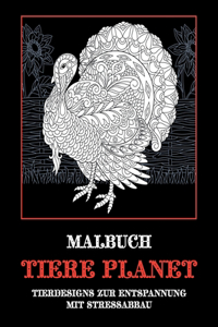 Tiere Planet - Malbuch - Tierdesigns zur Entspannung mit Stressabbau