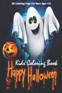 Happy Halloween Kids Coloring Book