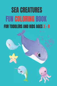 Sea Creatures Fun Coloring Book