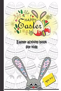 Happy Easter, Easter activity book for kids ages 4-8
