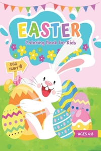 Easter Coloring Book for Kids Ages 4-8
