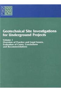 Geotechnical Site Investigations for Underground Projects