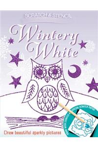 Scratch & Stencil: Wintery White