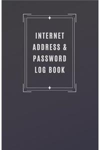 Internet Address & Password Log Book