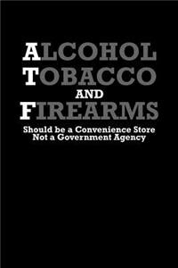 Alcohol, tobacco and firearms should be a convenience store. Not a government agency