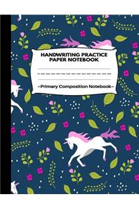 Handwriting Practice Paper Notebook Primary Composition Notebook