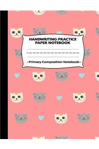 Handwriting Practice Paper Notebook Primary Composition Notebook