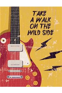 Retro Red Electric Guitar Tabulature Book