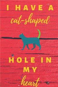 I have a cat shaped hole in my heart
